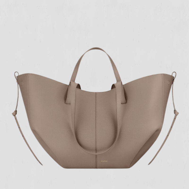 Pernilla – Structured Tote Bag with Side Ruching