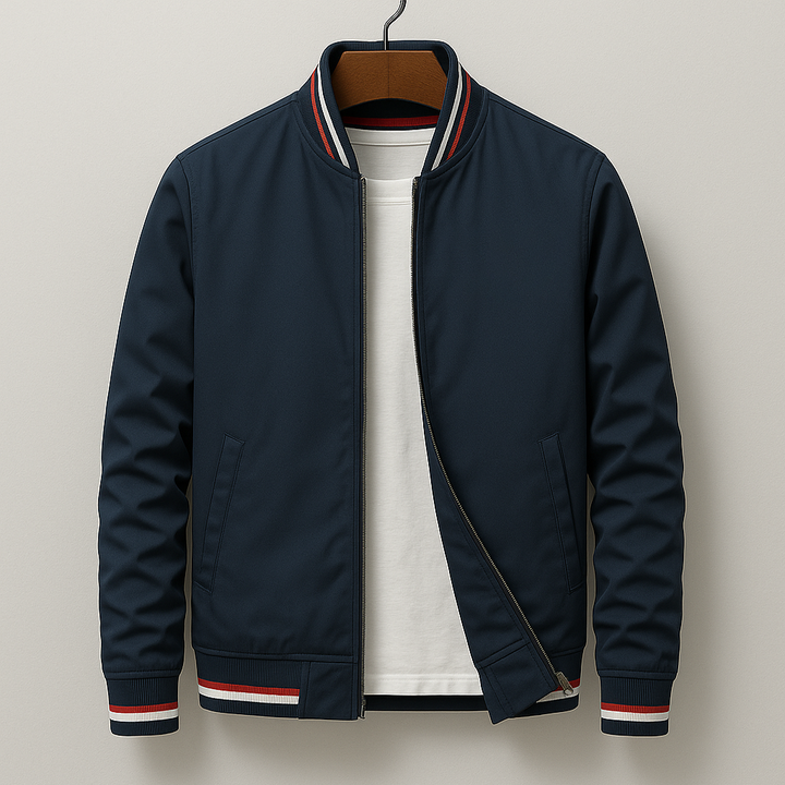 Lorenzo™ | Elegant striped bomber jacket