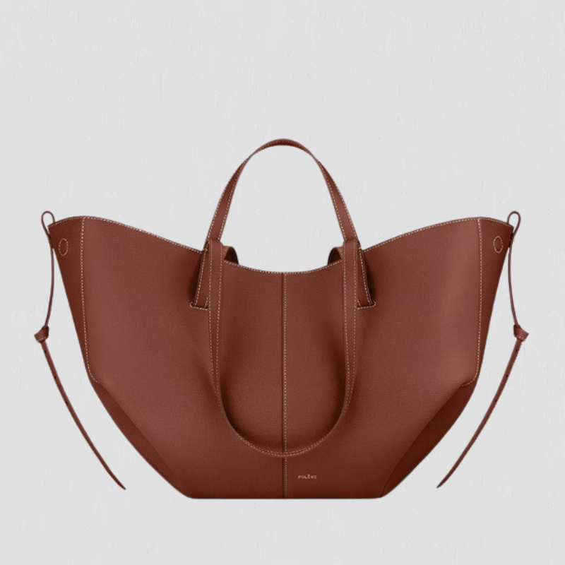 Pernilla – Structured Tote Bag with Side Ruching