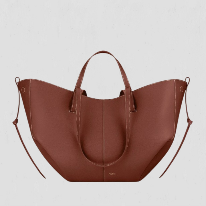 Pernilla – Structured Tote Bag with Side Ruching