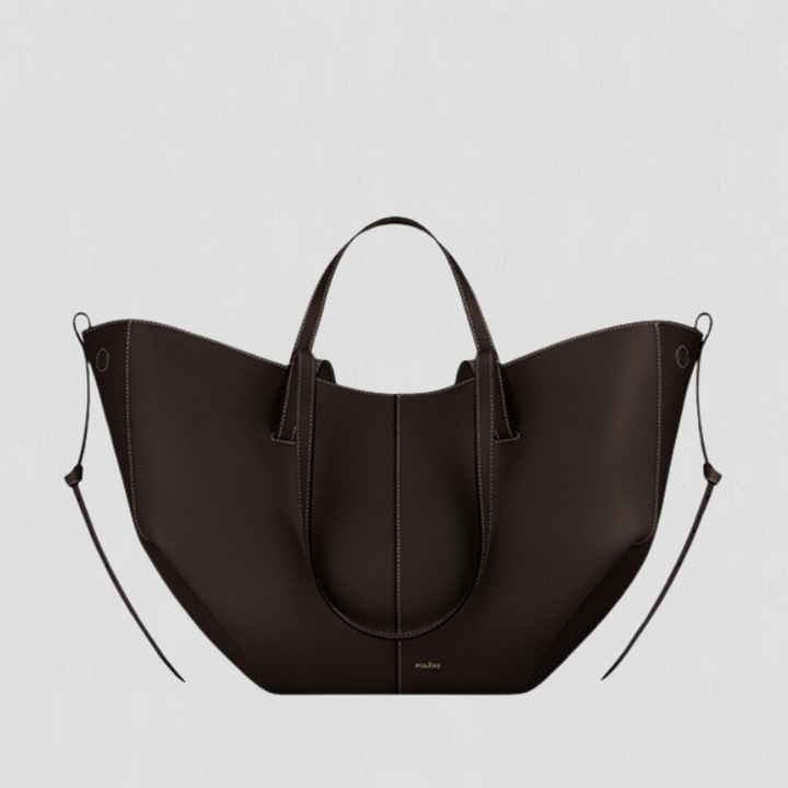 Pernilla – Structured Tote Bag with Side Ruching