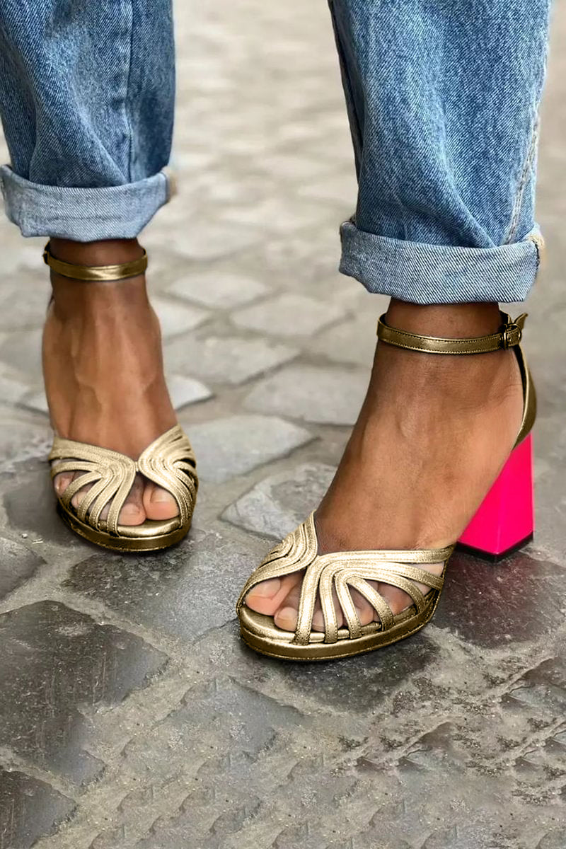 Milviana | Classic ankle strap open toe sandals