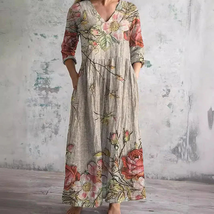 Ava | Maxi Orchid Dress