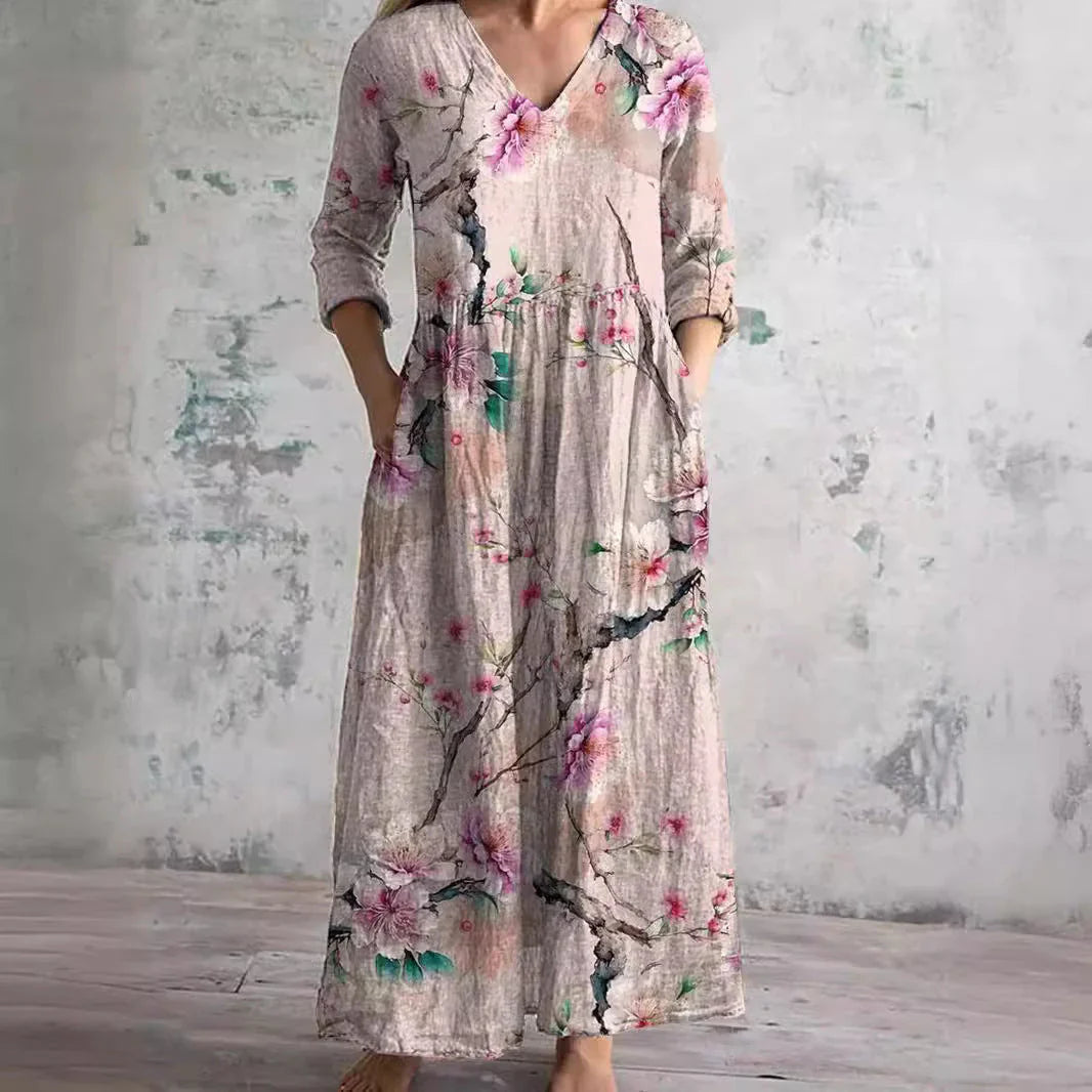 Ava | Maxi Orchid Dress