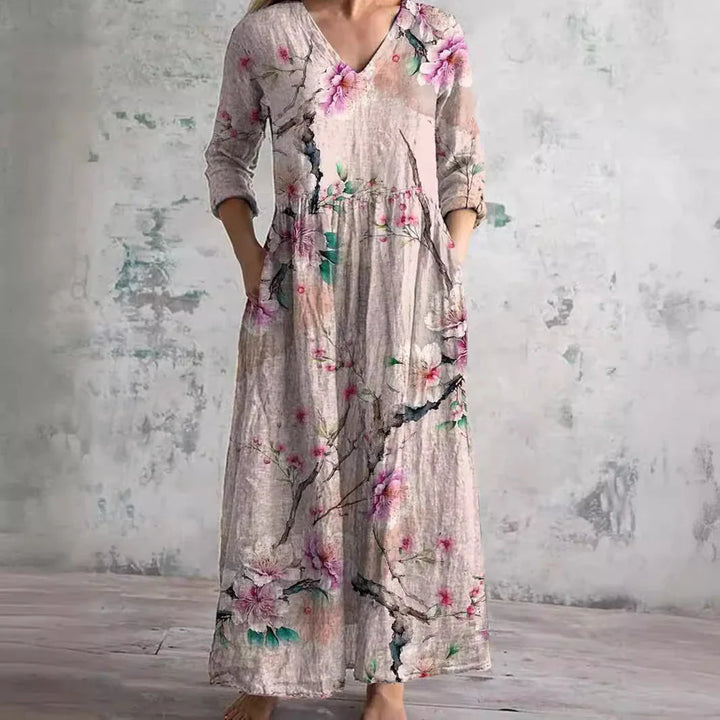 Ava | Maxi Orchid Dress
