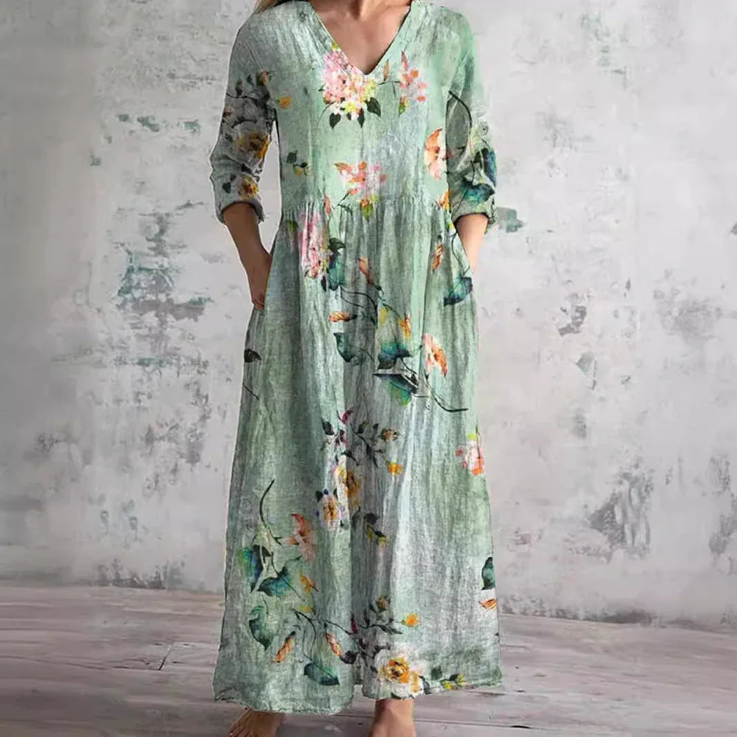 Ava | Maxi Orchid Dress