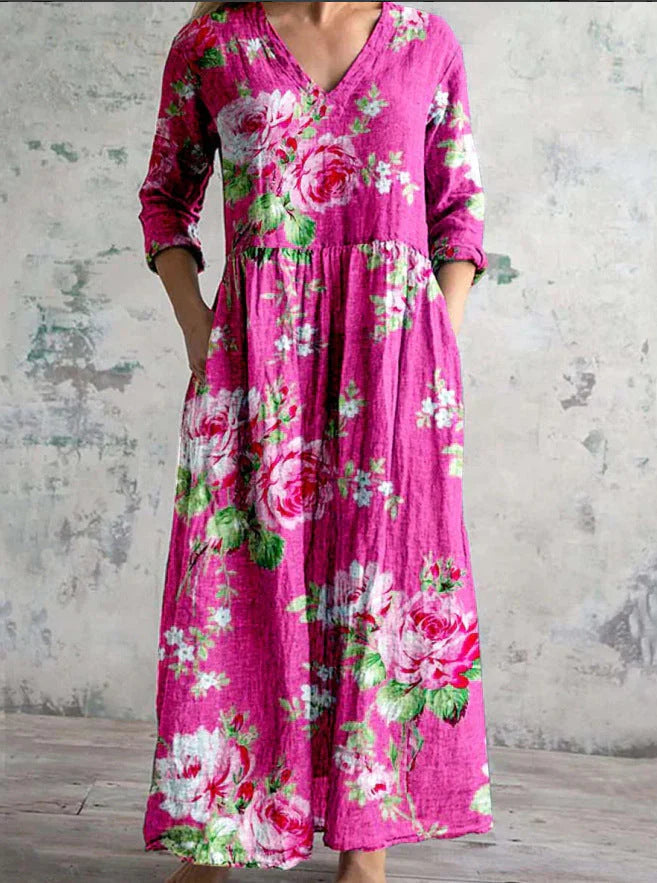 Ava | Maxi Orchid Dress
