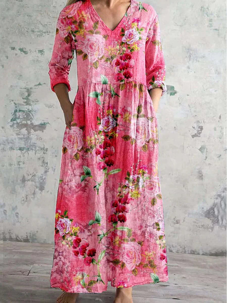 Ava | Maxi Orchid Dress