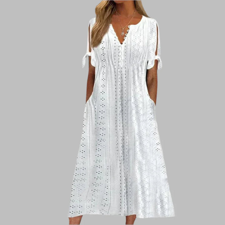 Meli | Tie-Sleeve Casual Dress