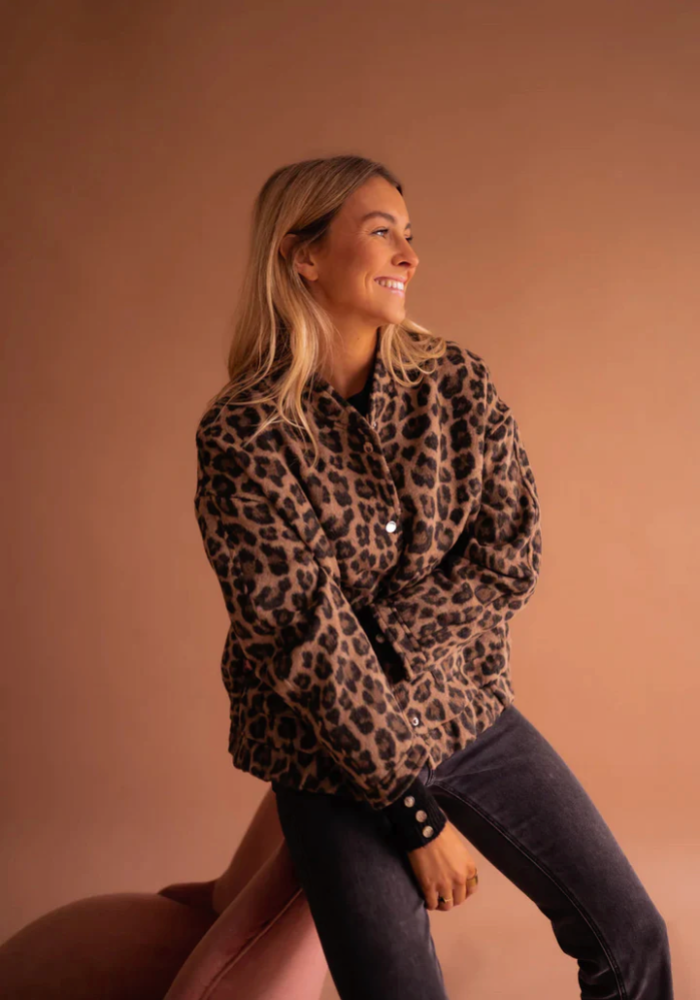 LEONA™ |  Leopard-Bomberjacket