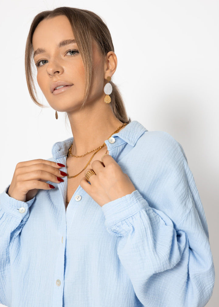Muslin blouse oversize