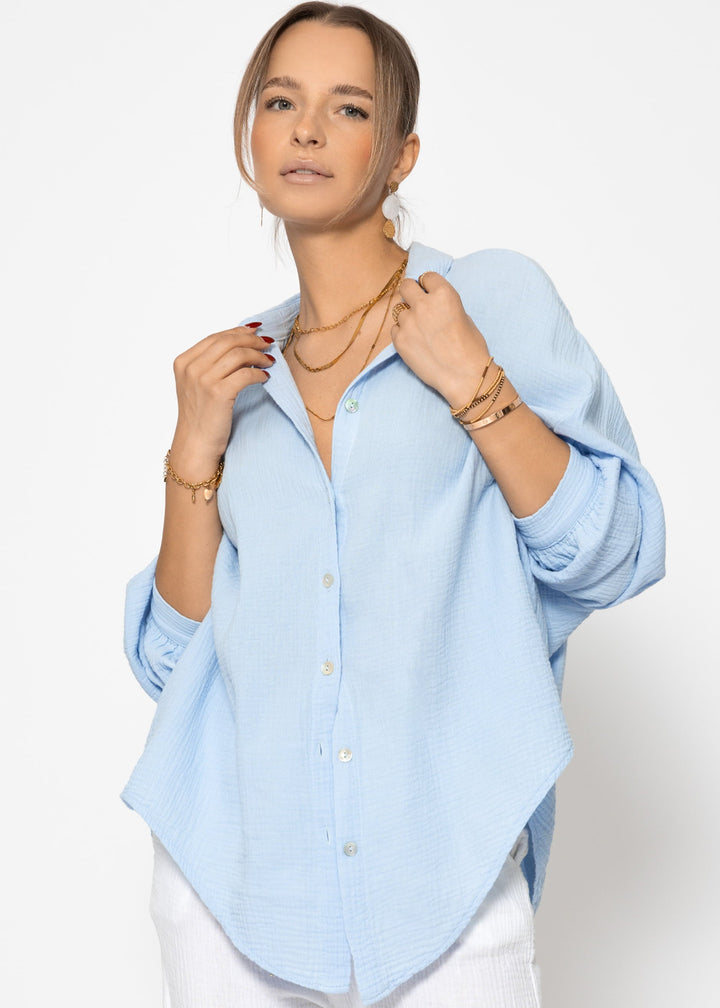 Muslin blouse oversize