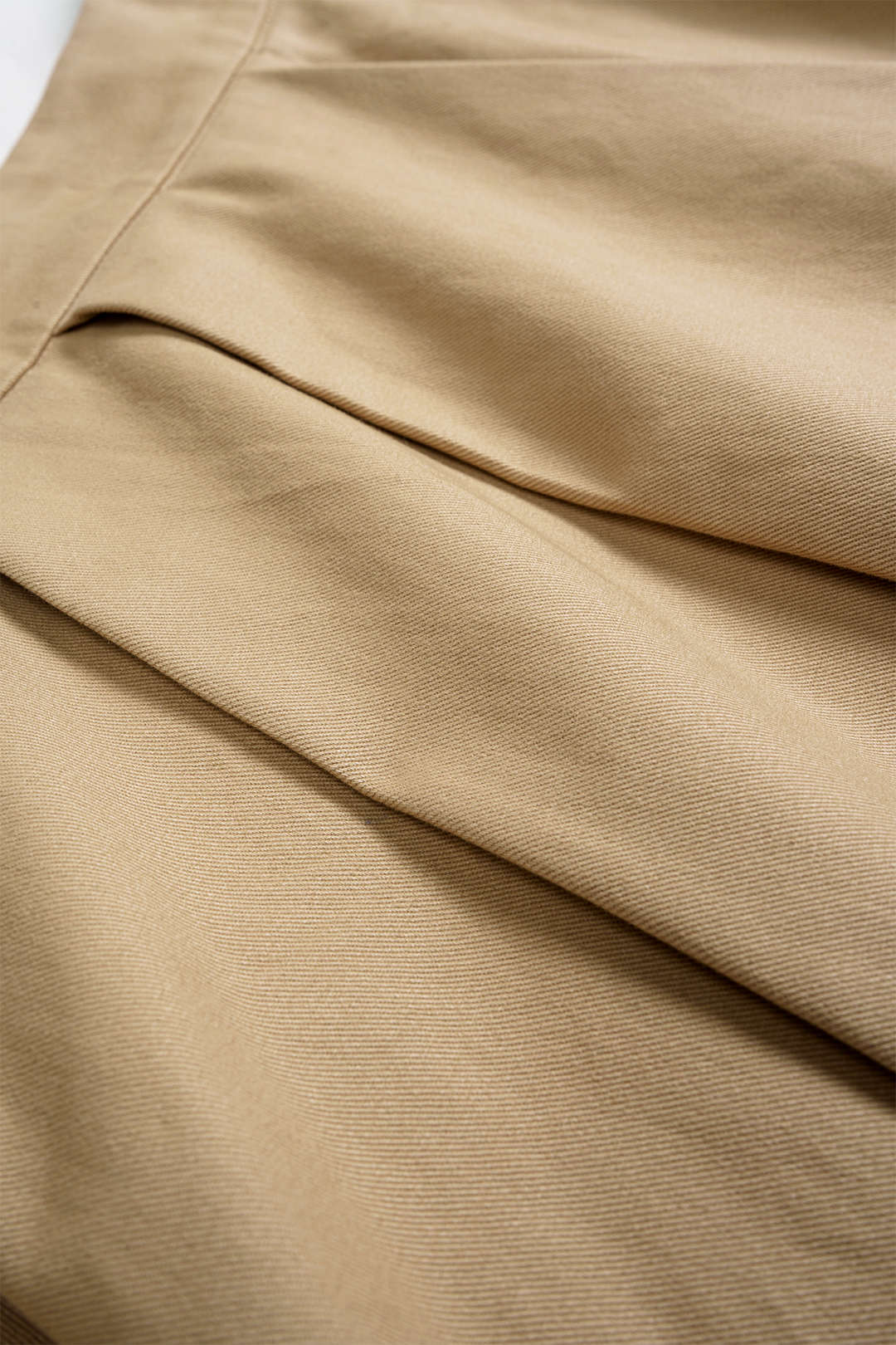 Diane Solid Ruffle Hem Pleated Skirt