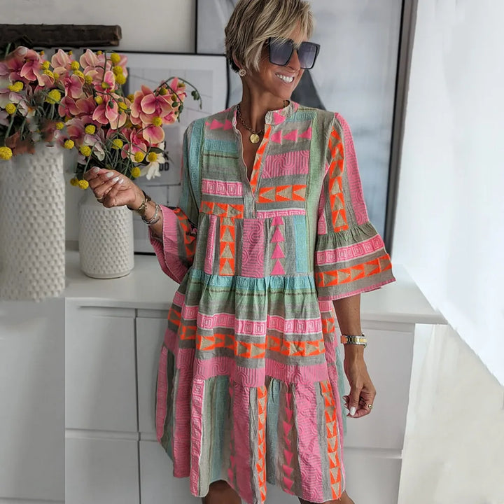 Lola | Patterned Spring Dress